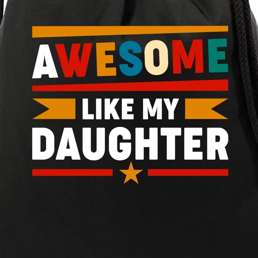 Funny Quotes Fathers Day T Drawstring Bag