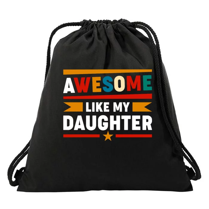 Funny Quotes Fathers Day T Drawstring Bag