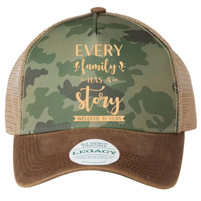 Family Quote Gift Every Family Has A Story Welcome To Ours Great Gift Legacy Tie Dye Trucker Hat