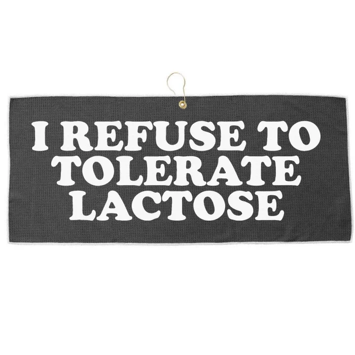 Funny Quote I Don't Tolerate Lactose Retro Large Microfiber Waffle Golf Towel