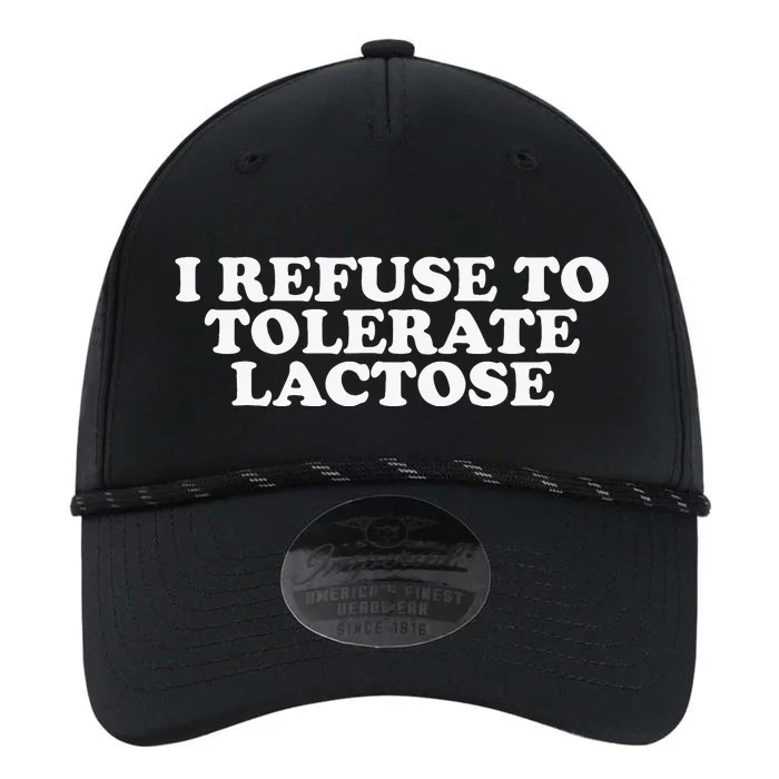 Funny Quote I Don't Tolerate Lactose Retro Performance The Dyno Cap