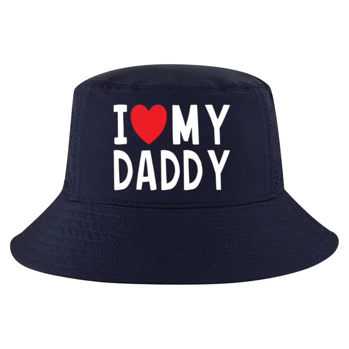 Family Quote I Love My Daddy Heart Celebrate Dad Gift Cool Comfort Performance Bucket Hat