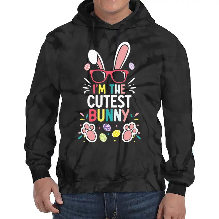 funny quotes I'm The Cutest Bunny Easter Squad Tie Dye Hoodie