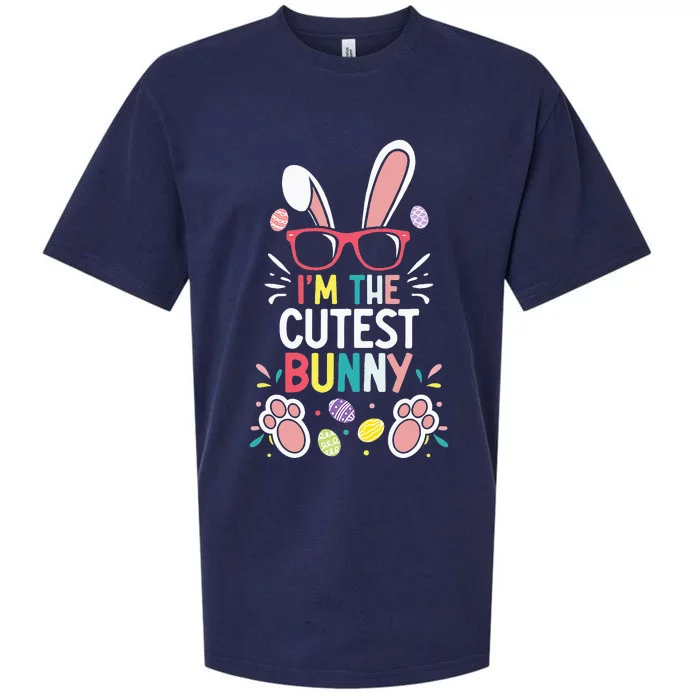 funny quotes I'm The Cutest Bunny Easter Squad Sueded Cloud Jersey T-Shirt