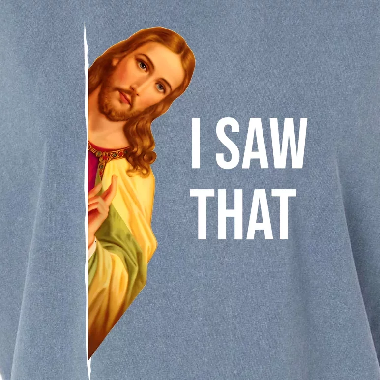 Funny Quote Jesus Meme I Saw That Christian Garment-Dyed Women's Muscle Tee