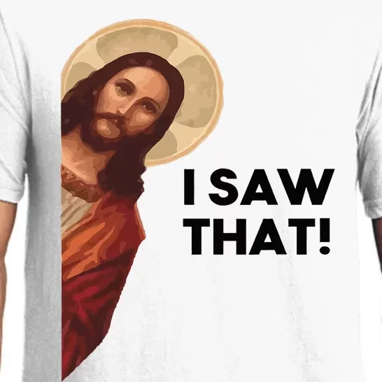 Funny Quote Jesus Meme I Saw That Christian Joke Lion Faith Pajama Set