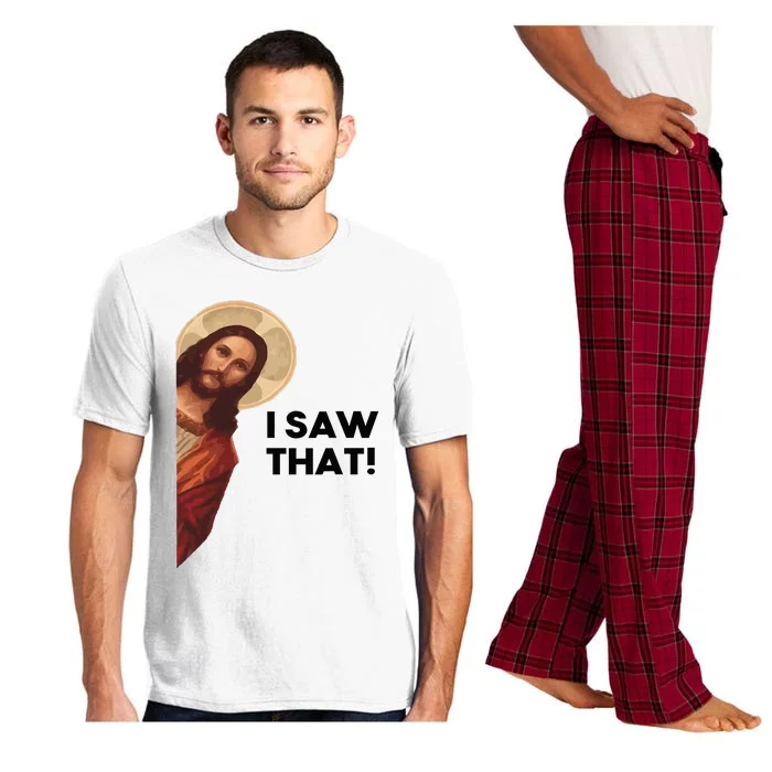 Funny Quote Jesus Meme I Saw That Christian Joke Lion Faith Pajama Set