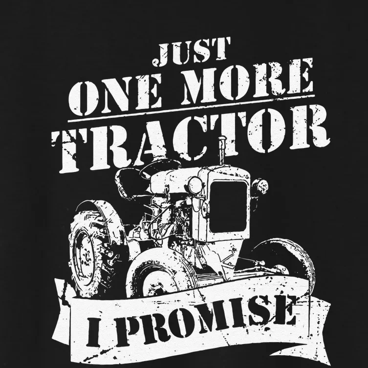 Funny quote Just one more tractor farmer Women's Crop Top Tee