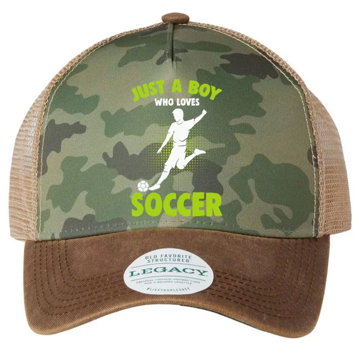 funny quote Just A Who Loves Soccer Player Legacy Tie Dye Trucker Hat