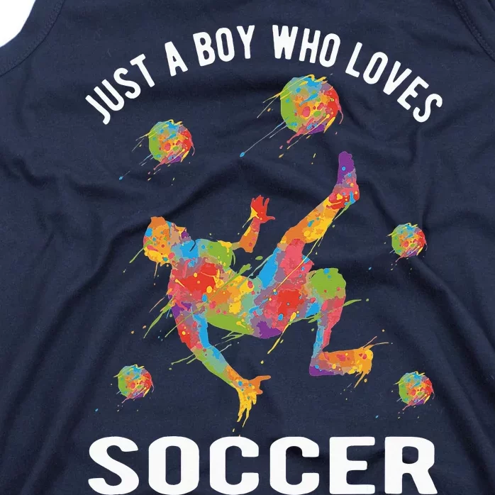 funny quote Just A  Who Loves Soccer Tank Top