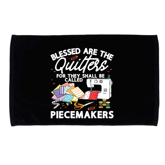 Funny Quilting Knitting Lover Sewing Quilter Quilting Microfiber Hand Towel