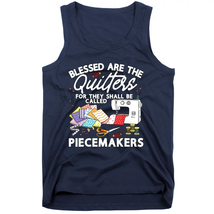 Funny Quilting Knitting Lover Sewing Quilter Quilting Tank Top