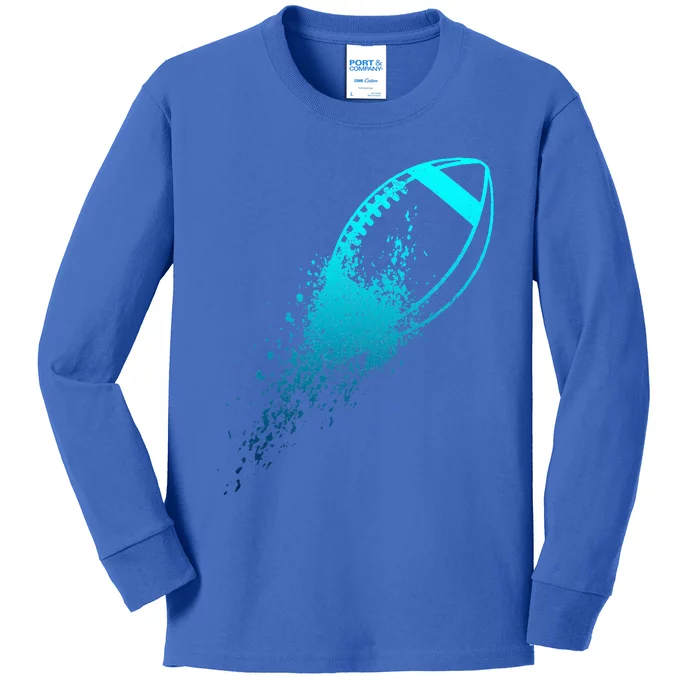 Football Quarterback Lineman Kids Long Sleeve Shirt