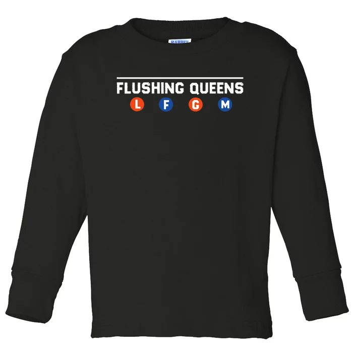 Flushing Queens LFGM Toddler Long Sleeve Shirt