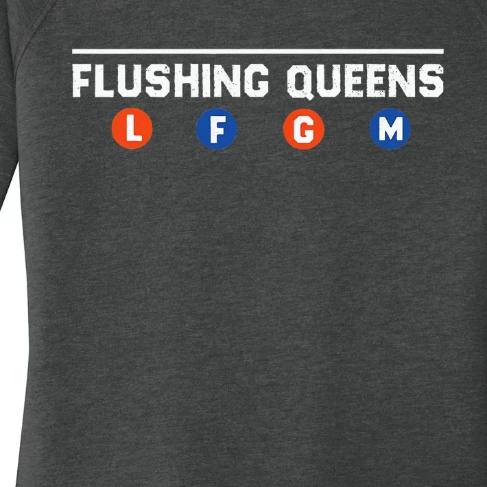 Flushing Queens Lfgm Women's Perfect Tri Tunic Long Sleeve Shirt