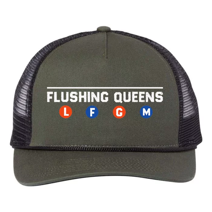 Flushing Queens Lfgm Retro Rope Trucker Hat Cap