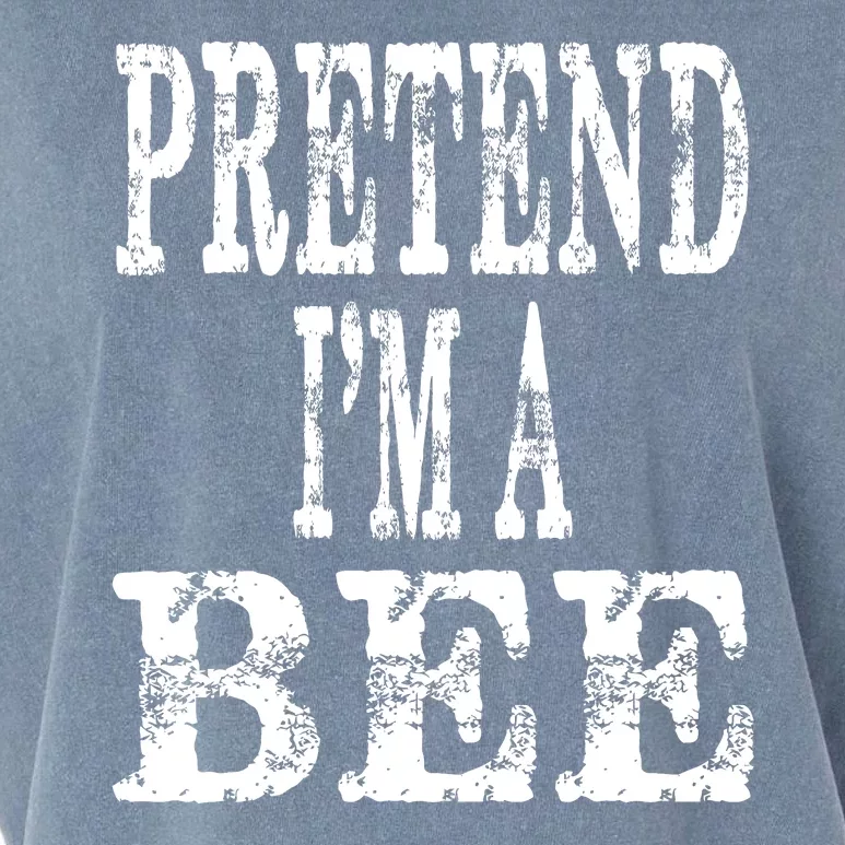 Funny Quick Lazy Easy Halloween Costume Pretend Im A Bee Garment-Dyed Women's Muscle Tee