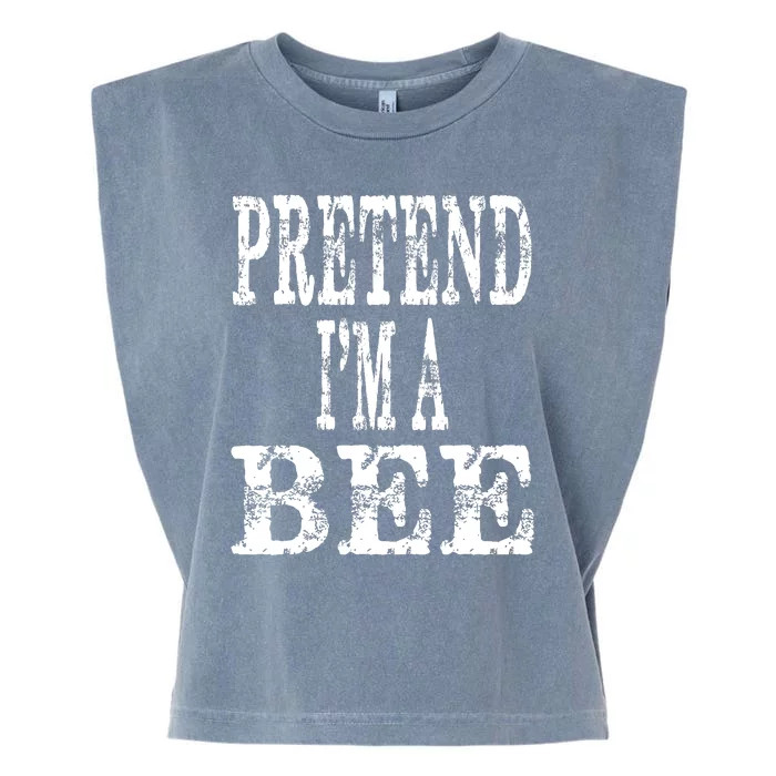 Funny Quick Lazy Easy Halloween Costume Pretend Im A Bee Garment-Dyed Women's Muscle Tee