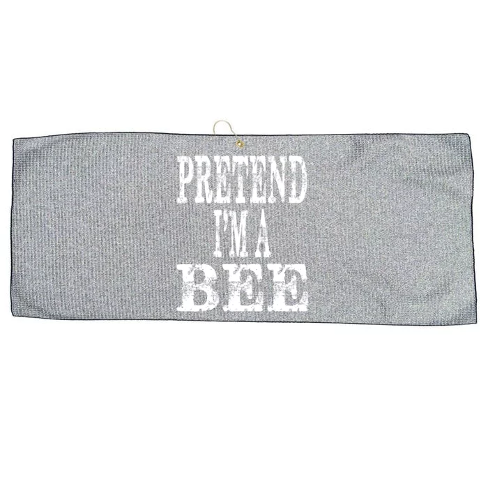 Funny Quick Lazy Easy Halloween Costume Pretend Im A Bee Large Microfiber Waffle Golf Towel