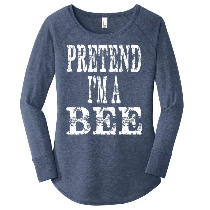 Funny Quick Lazy Easy Halloween Costume Pretend Im A Bee Women's Perfect Tri Tunic Long Sleeve Shirt