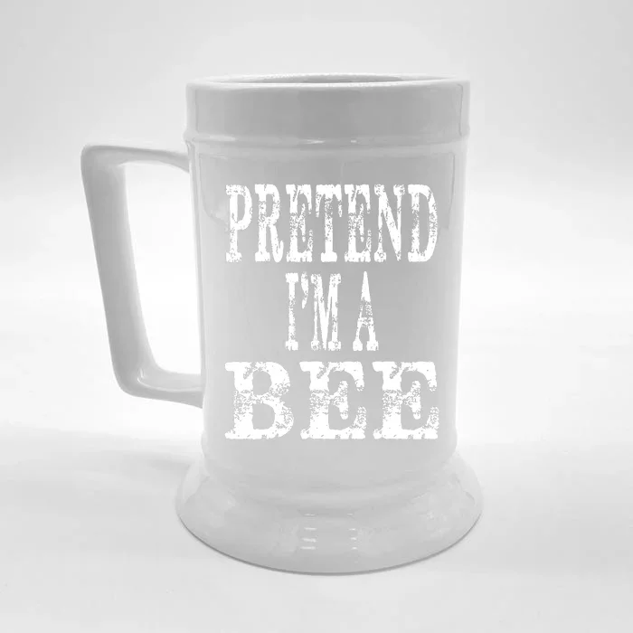 Funny Quick Lazy Easy Halloween Costume Pretend Im A Bee Front & Back Beer Stein