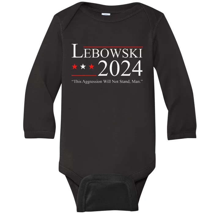 Funny quotes Lebowski Political Election Vote 2024 Baby Long Sleeve Bodysuit