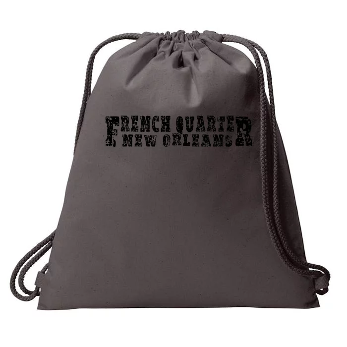 French Quarter New Orleans Drawstring Bag