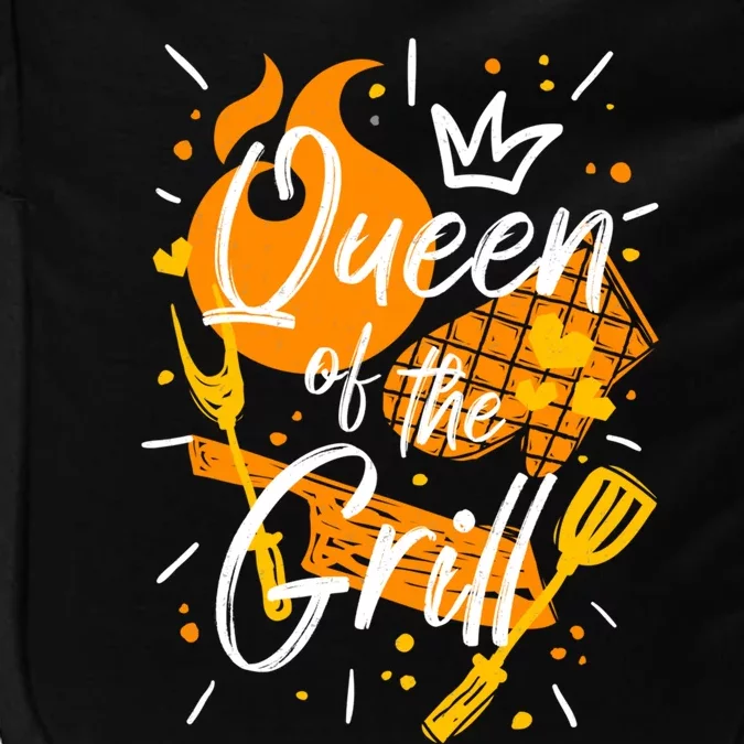 Funny Queen Of The Grill Grilling Stuffs Cooking Mom Cool Gift Impact Tech Backpack