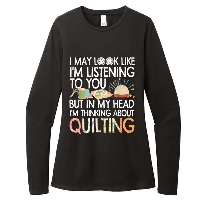 Funny Quilting Quilting Lover Quilter Womens CVC Long Sleeve Shirt