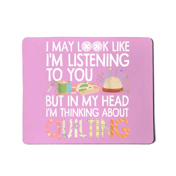 Funny Quilting Quilting Lover Quilter Mousepad