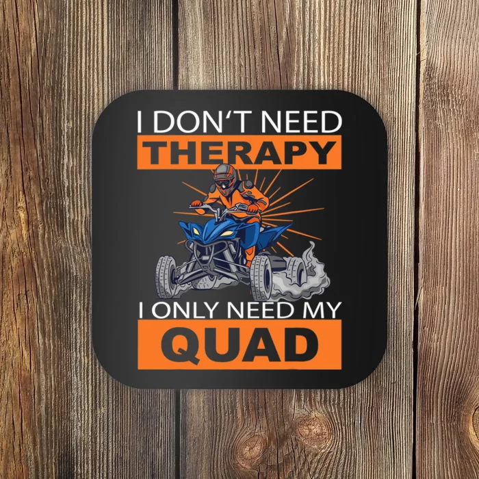 Fun Quad Quad Quad Saying Coaster