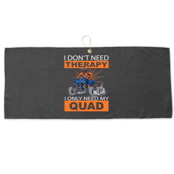 Fun Quad Quad Quad Saying Large Microfiber Waffle Golf Towel