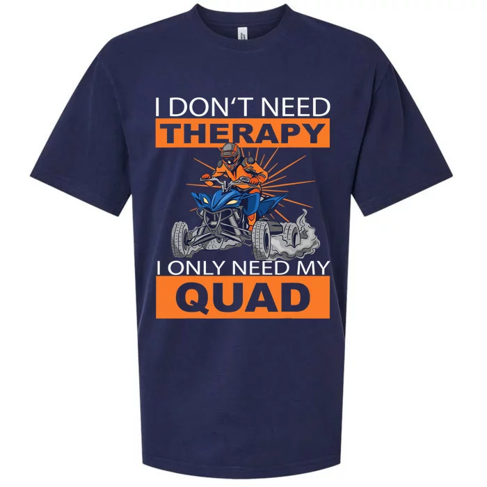 Fun Quad Quad Quad Saying Sueded Cloud Jersey T-Shirt