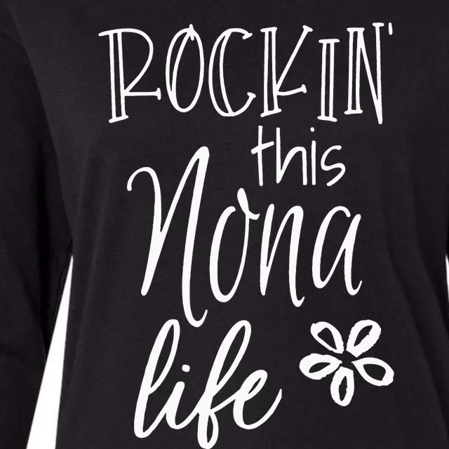 funny quote Rockin This Life Cute Nona Womens Cotton Relaxed Long Sleeve T-Shirt