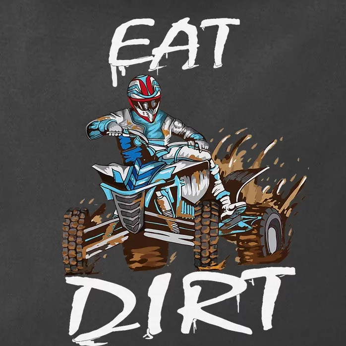 Funny Quad Rider Eat Dirt ATV Biker Quad Saying Zip Tote Bag