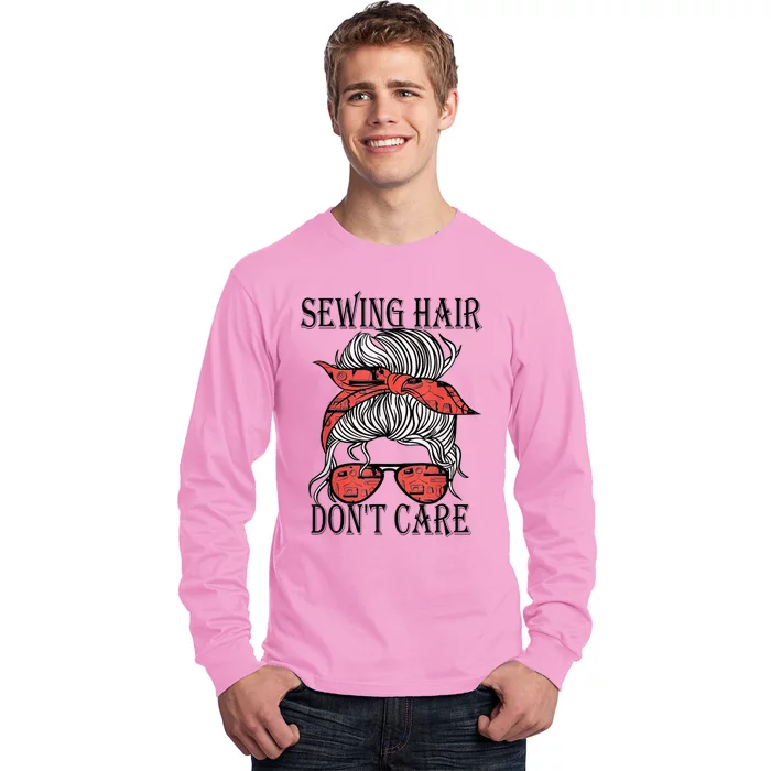 Funny Quilting Seamstress Sewing Themed Long Sleeve Shirt