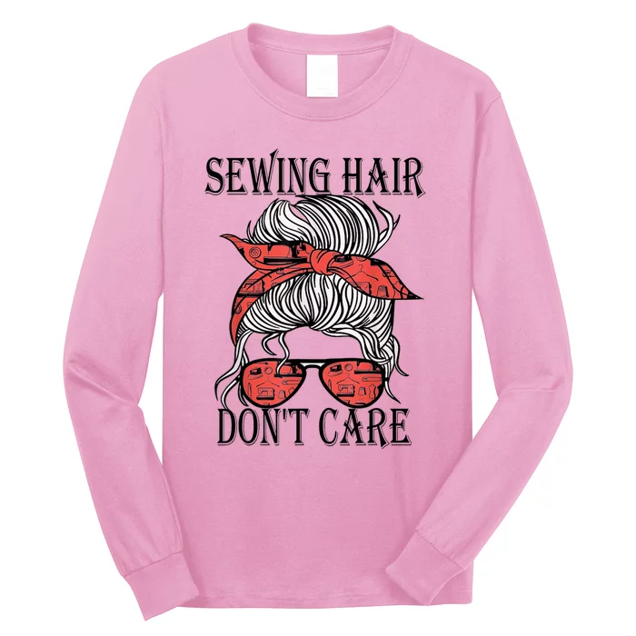 Funny Quilting Seamstress Sewing Themed Long Sleeve Shirt