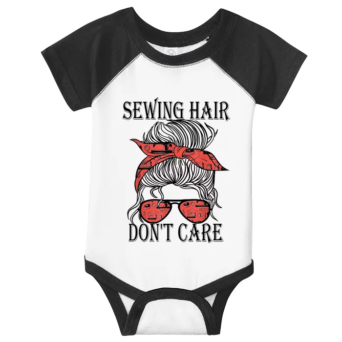 Funny Quilting Seamstress Sewing Themed Infant Baby Jersey Bodysuit