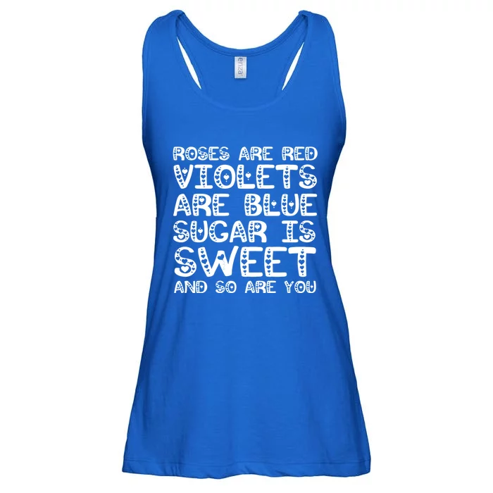 Funny Quote Saying Roses Are Red Violets Are Blue Cute Gift Ladies Essential Flowy Tank