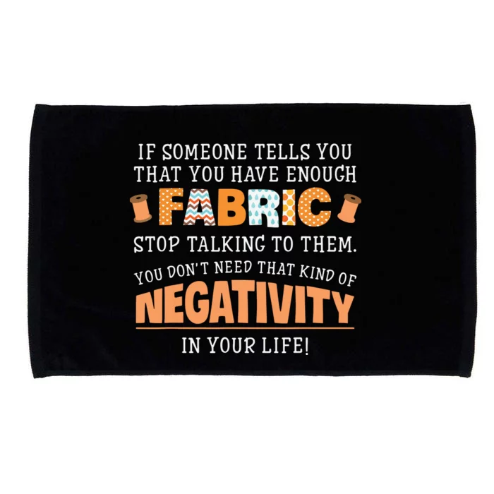 Funny Quilting Sewing Quote Design For Sewer Quilter Microfiber Hand Towel