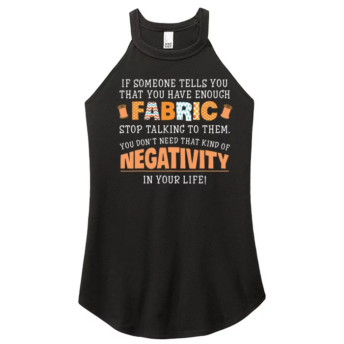 Funny Quilting Sewing Quote Design For Sewer Quilter Women’s Perfect Tri Rocker Tank