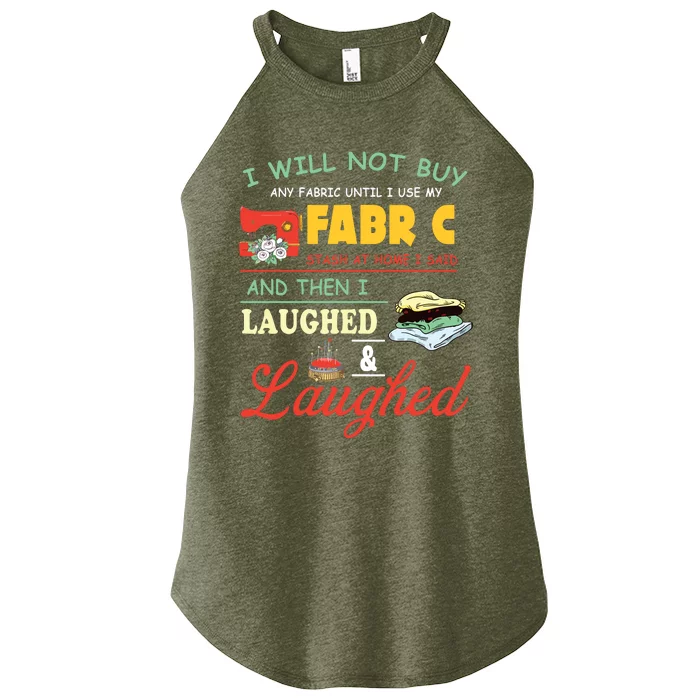 Funny Quilting Sewing Sayings Sewer Quilter Women’s Perfect Tri Rocker Tank