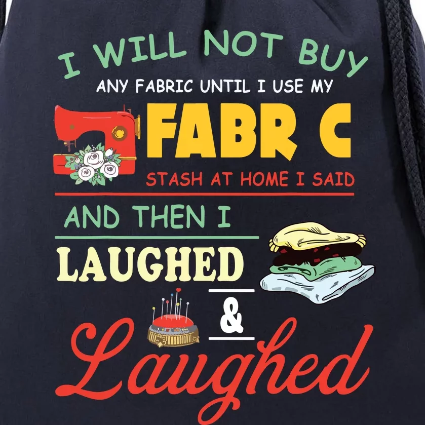 Funny Quilting Sewing Sayings Sewer Quilter Drawstring Bag