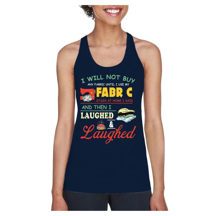 Funny Quilting Sewing Sayings Sewer Quilter Women's Racerback Tank