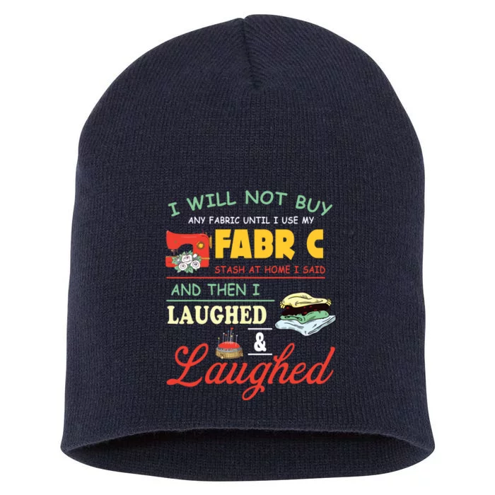 Funny Quilting Sewing Sayings Sewer Quilter Short Acrylic Beanie