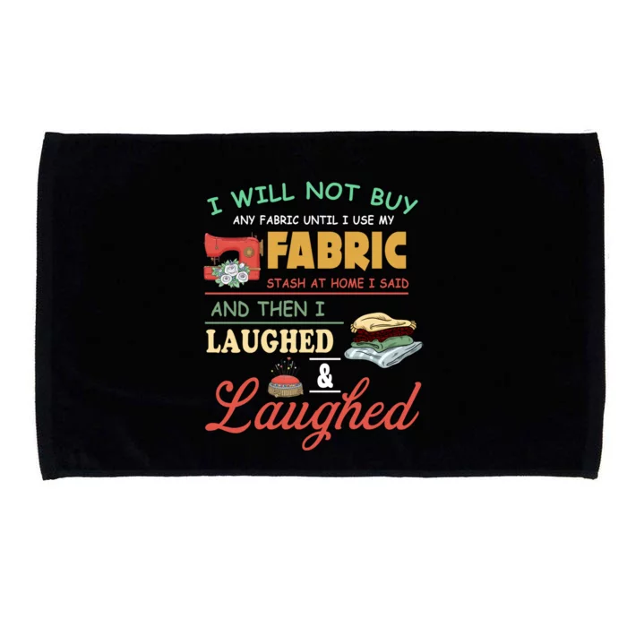 Funny Quilting Sewing Sayings Gift For Sewer & Quilter Gift Microfiber Hand Towel