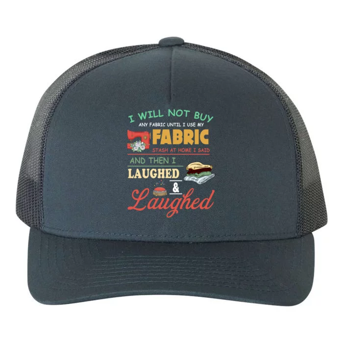 Funny Quilting Sewing Sayings Gift For Sewer & Quilter Gift Yupoong Adult 5-Panel Trucker Hat