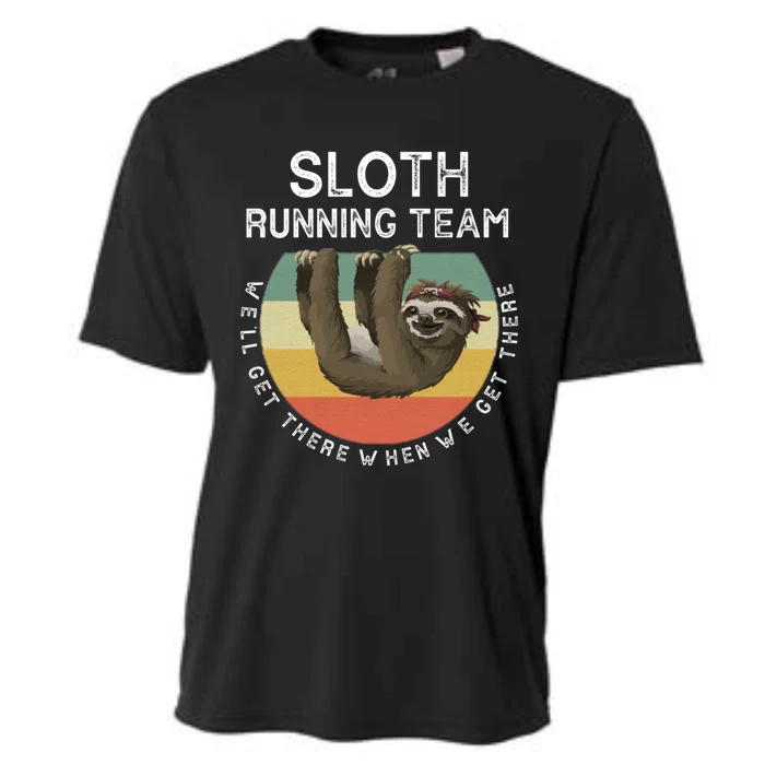 Funny Quotes Sloth Running Team Gift Gift Cooling Performance Crew T-Shirt