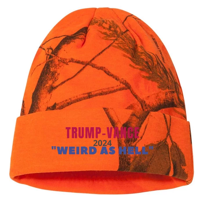 Funny Quote Trump Vance 2024 Voting Political Election Voter Gift Kati - 12in Camo Beanie