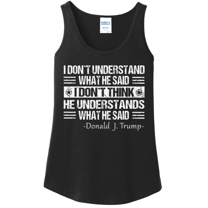 Funny Quote Trump Biden Debate Presidential Debate 2024 Ladies Essential Tank